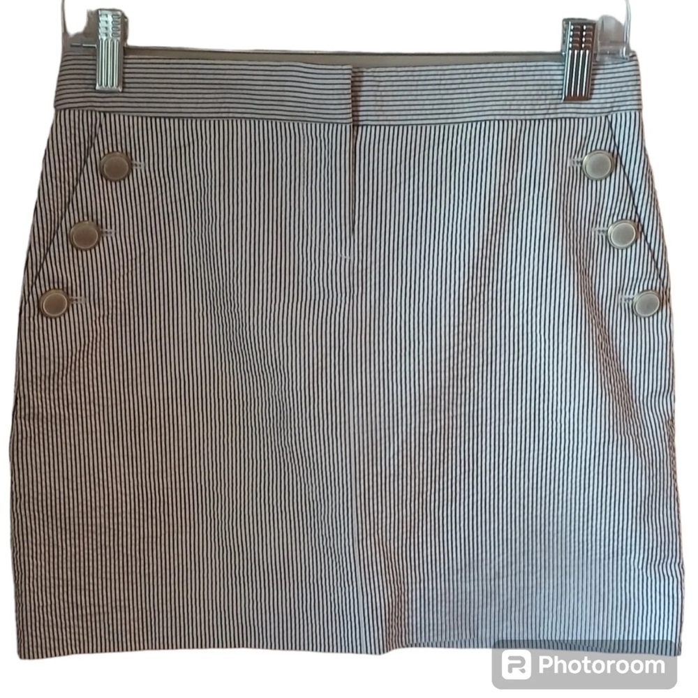 J.Crew Factory Seersucker Mini Skirt